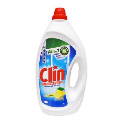 Ablaktisztító, 4 l, utántöltő, CLIN, citrom