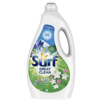 Mosógél, 60 mosáshoz, 3 l, SURF "Mountain Fresh & Jasmine"